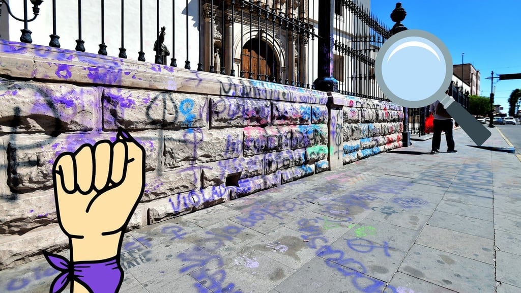 'Sabemos quiénes son': Gobernador sobre mujeres que hacen pintas en marchas del 8M