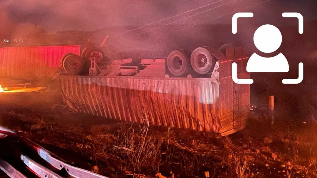 Identifican a conductor de tráiler que murió calcinado en accidente de caseta Garabitos