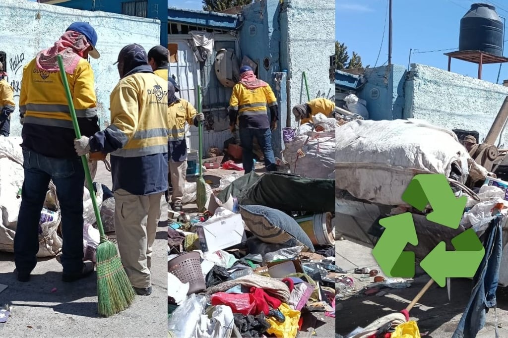 Realizan operativo de limpieza en domicilio en la colonia Anáhuac