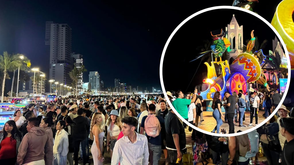 Mazatlán registra alta afluencia de turistas, por Carnaval 2025