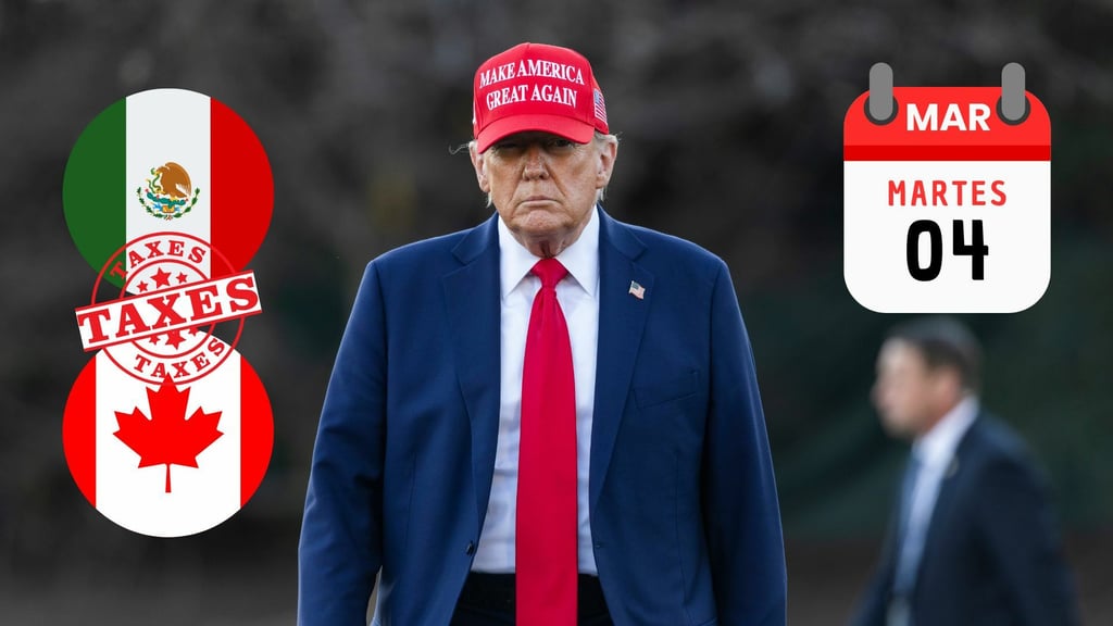 Donald Trump: aranceles a México y Canadá entrarán en vigor este martes