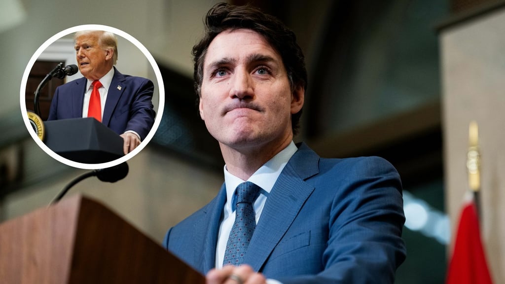 Justin Trudeau responde a Trump con 25% de aranceles a EUA; buscan cooperación con México