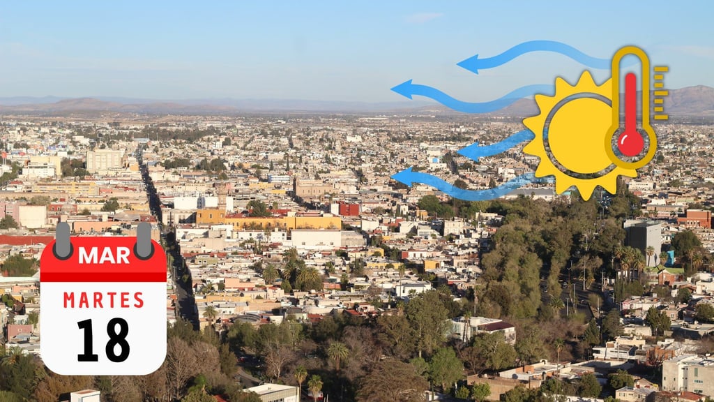 ¿Fuertes vientos y altas temperaturas en Durango? Así será el clima HOY martes 18 de marzo