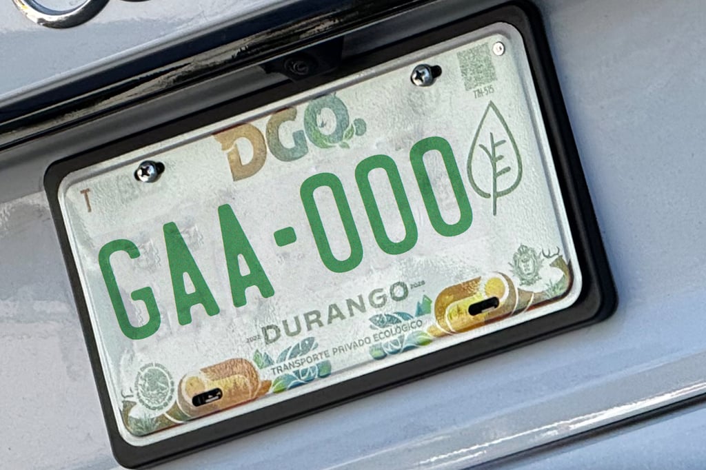 ¿Sabes qué significa la 'hojita' en las placas vehiculares en Durango?