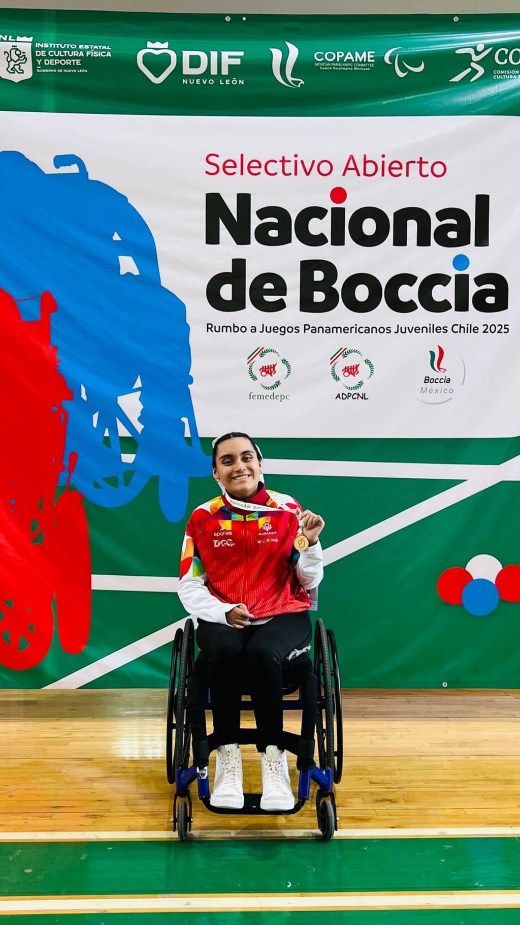 Cerca. Fernanda González se quedó cerca de ganarse un lugar en la sección nacional de boccia.
