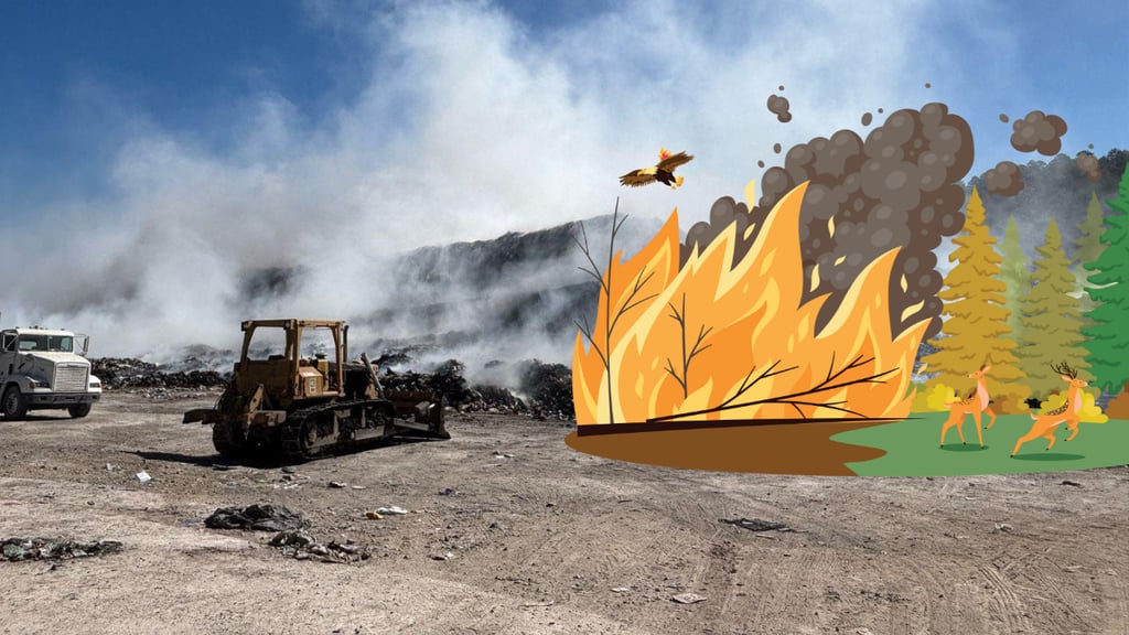 Incendio en relleno sanitario de El Salto, afectó a más de 200 hectáreas de bosque