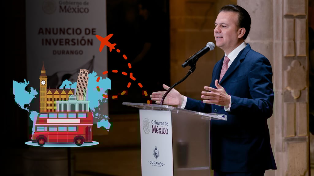Gobernador de Durango hará gira a Europa, para continuar con la gestión de inversiones