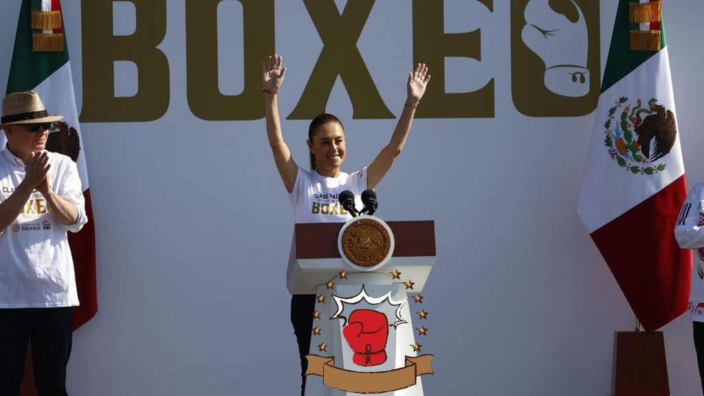 Clase Nacional de Boxeo: El deporte nos hace más sanos, libres y felices, señala Sheinbaum