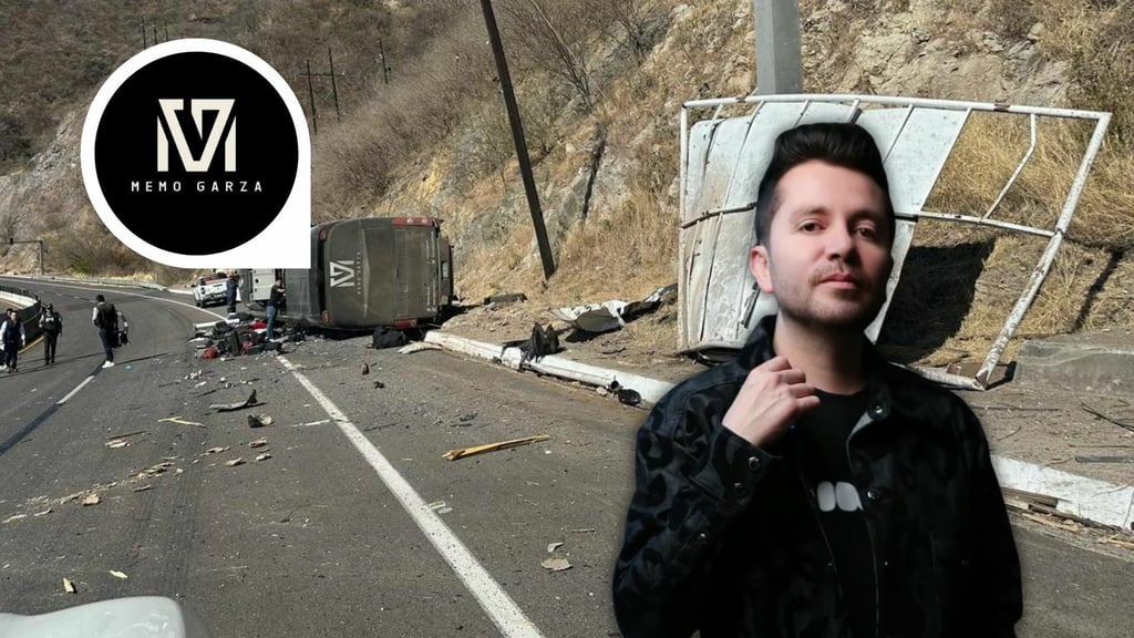 Autobús que volcó en la Durango-Mazatlán sería de Memo Garza, exvocalista de La Adictiva