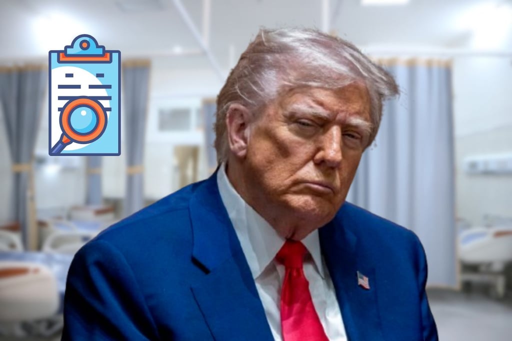¿Donald Trump está enfermo? Fue captado en un hospital y reveló los detalles