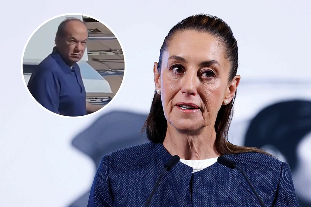 'Decía que no tenía trabajo'; Sheinbaum se lanza contra Calderón tras video donde se le ve en un yate
