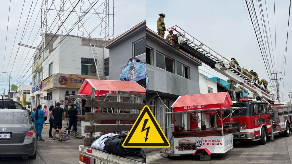Joven trabajador recibe descarga eléctrica en azotea por avenida La Salle