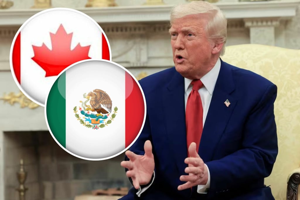 'Sin nosotros no tendrían país'; Trump afirma que 'México y Canadá viven de nosotros'