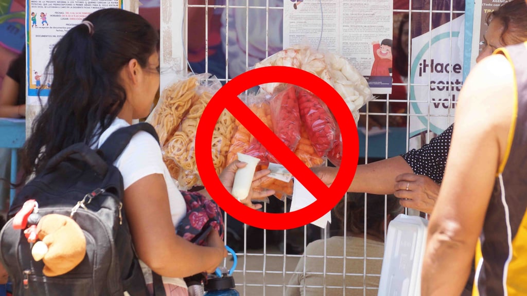 Comida chatarra: respaldan retiro de productos en escuelas de Durango