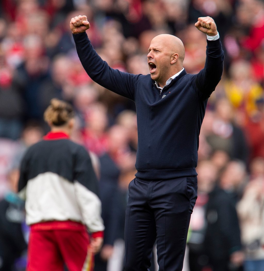 Campeón. Arne Slot, el artífice del título de los Reds.