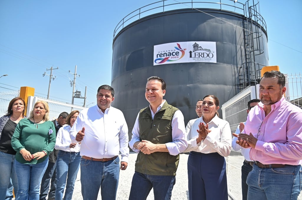 Ventaja. Este tanque, con una capacidad de más de un millón 800 mil litros de agua, garantizará el suministro constante y con buena presión.
