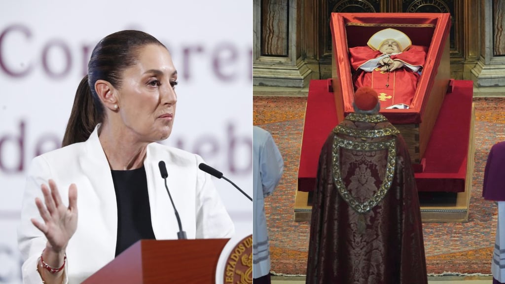 Ante las críticas, Sheinbaum defiende no ir al funeral del papa Francisco