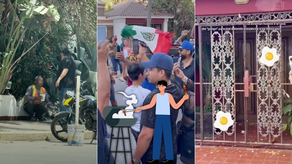 Mazatlecos hacen pícnic y lanzan huevos a casa de 'extranjero' que corrió a un trabajador | VIDEOS