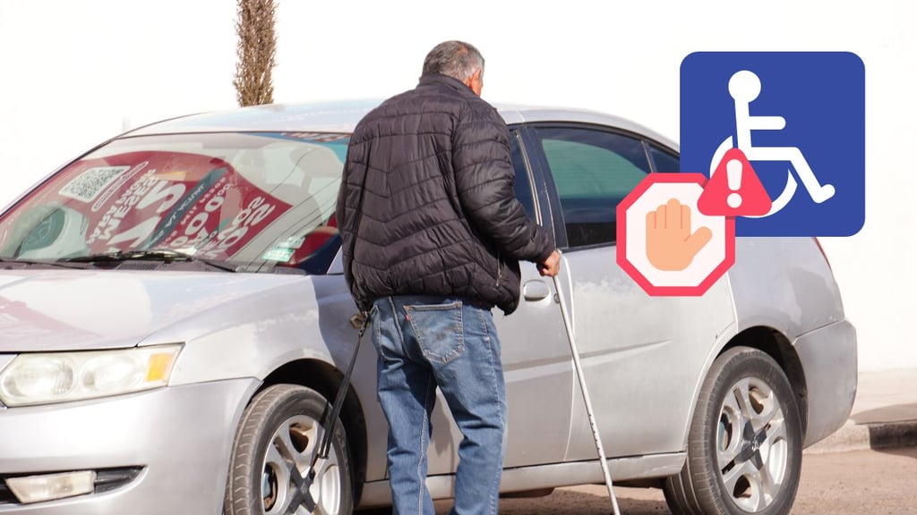 Por personas que hacen mal uso, limitan placas vehiculares de discapacidad en Durango