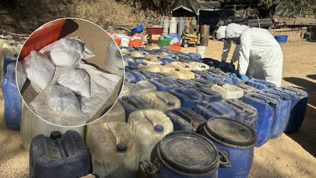 Aseguran en Durango 2 laboratorios clandestinos y más de 150 kilos de drogas