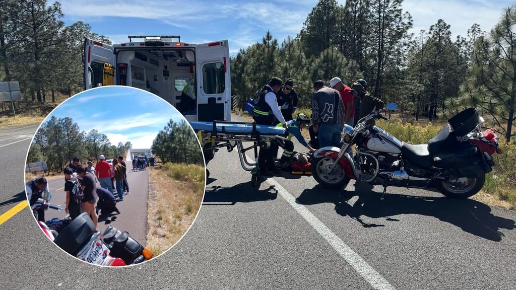 'Biker' de 74 años murió tras chocar con vehículo que dio vuelta en 'U' en la Durango-Mazatlán
