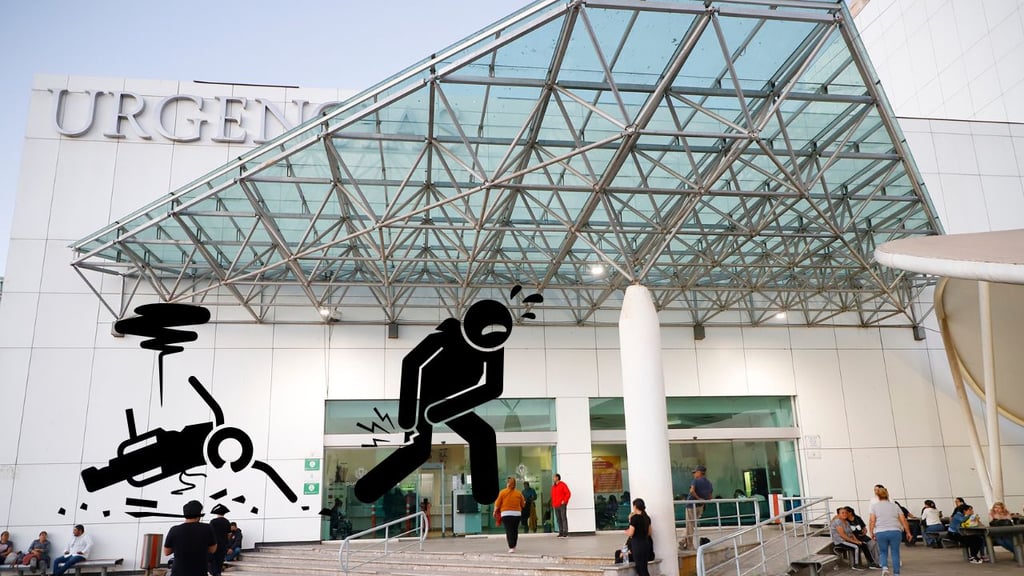 Motociclista resulta con fractura de costillas tras derrapar en El Ciprés