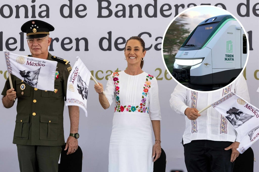 Tren Maya: Sheinbaum da banderazo a las obras para el servicio de carga