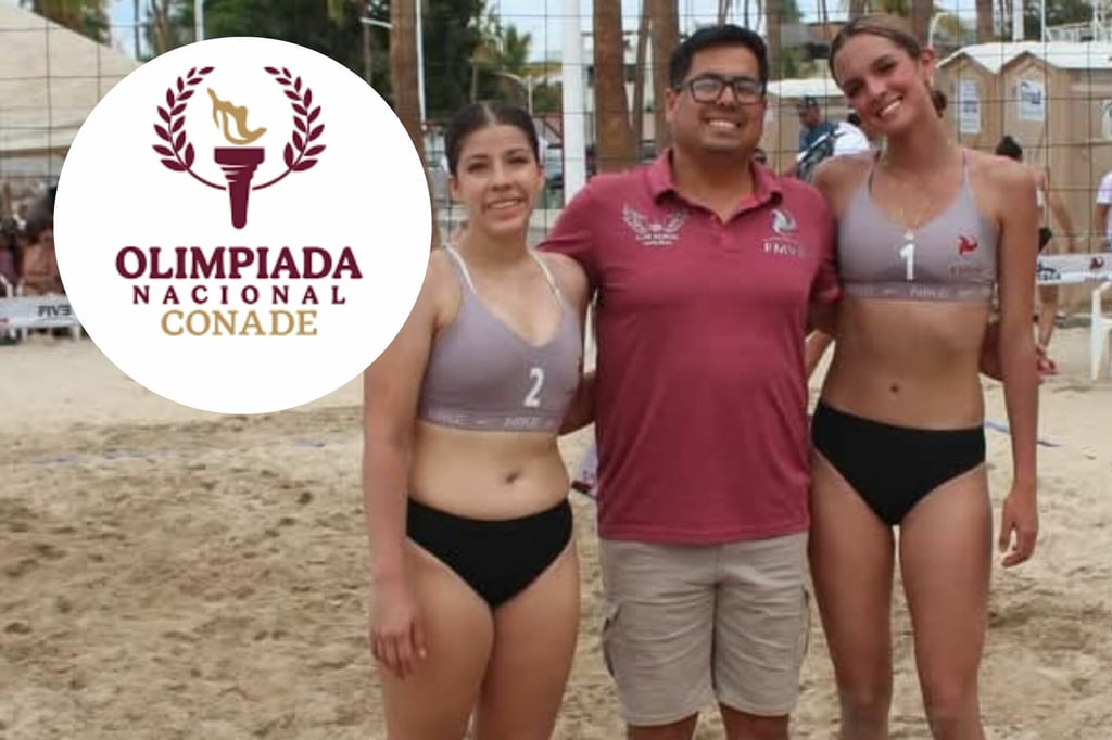 Las duranguenses, Michelle y Daniela aseguran su lugar en la Olimpiada Nacional de Voleibol de Playa