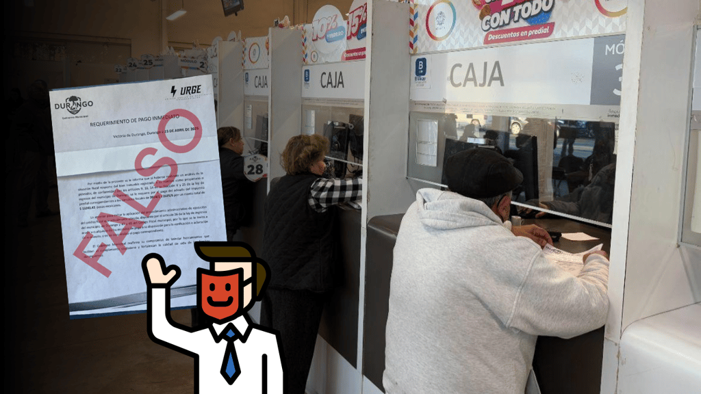¡Es fraude!, Ayuntamiento de Durango alerta por falsos cobradores