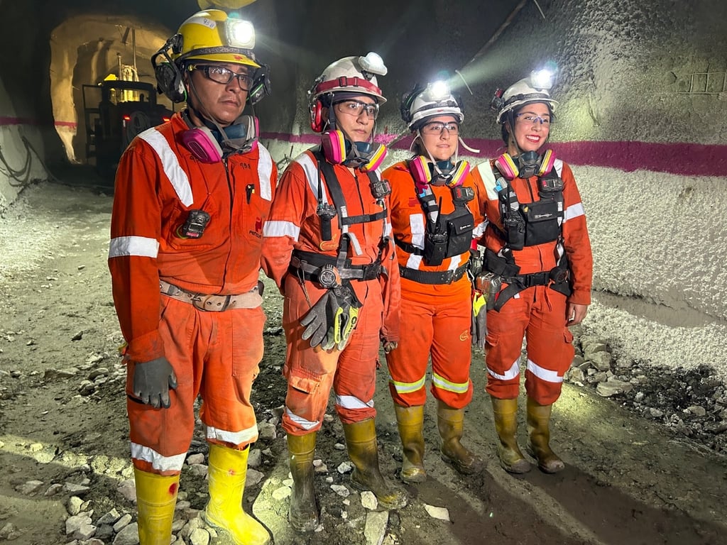 Protección. Gracias a esa inversión, los trabajadores laboran con mayor seguridad en las minas.
