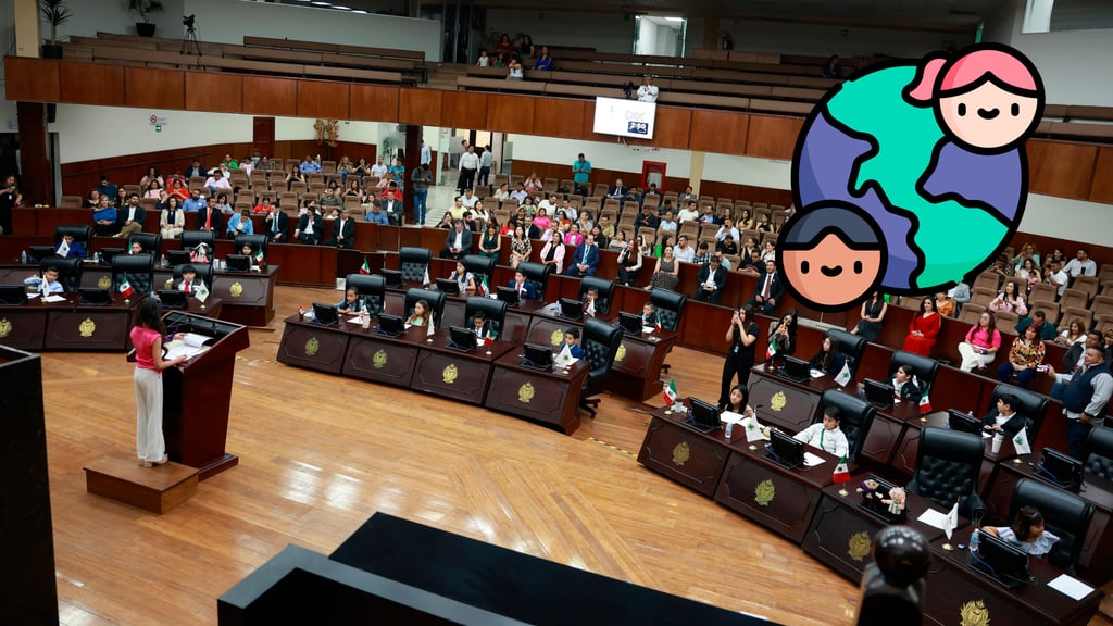 Día del Niño en Durango: infantes ocuparon curules para expresar sus demandas y preocupaciones