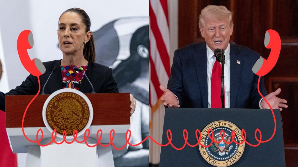 Sheinbaum y Trump sostienen llamada telefónica; ¿qué es lo que acordaron?
