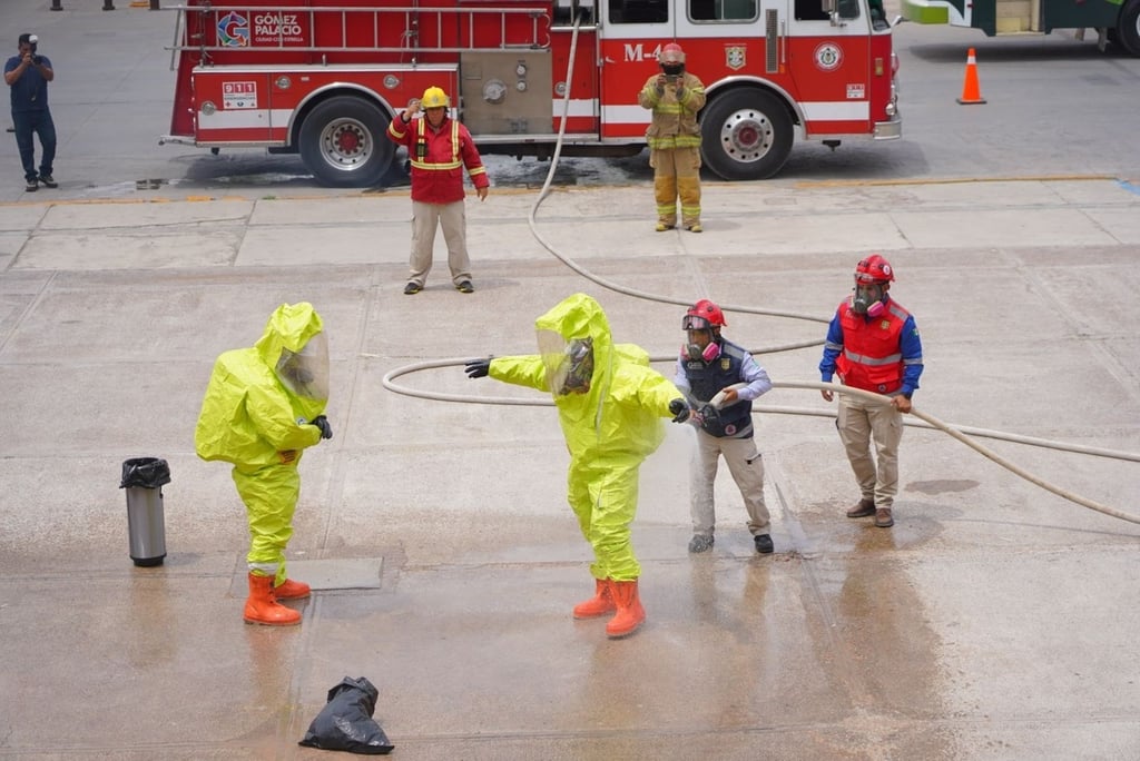 Tiempo. El simulacro concluyó a las 11:56 horas, con una duración total de 23 minutos desde su inicio.