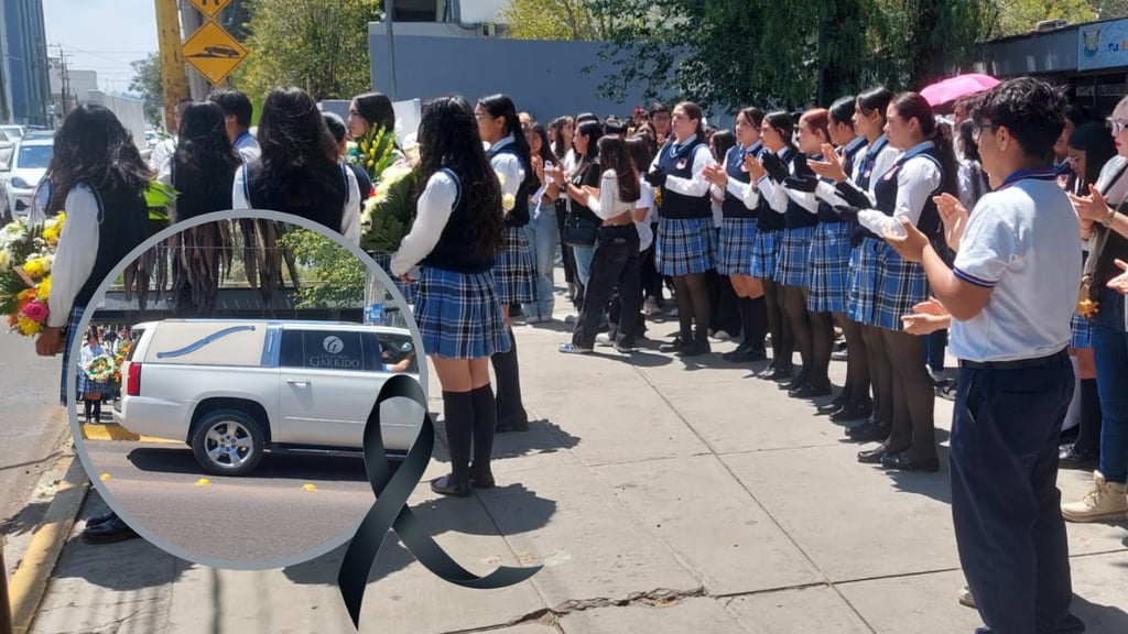 Homenaje. Sebastián fue despedido por sus compañeros y maestros de la ESIMA en una emotiva ceremonia que provocó las lagrimas de varios alumnos de la institución.