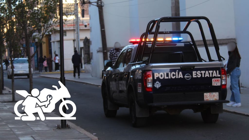 Roban motocicleta en Zona Centro de Durango capital