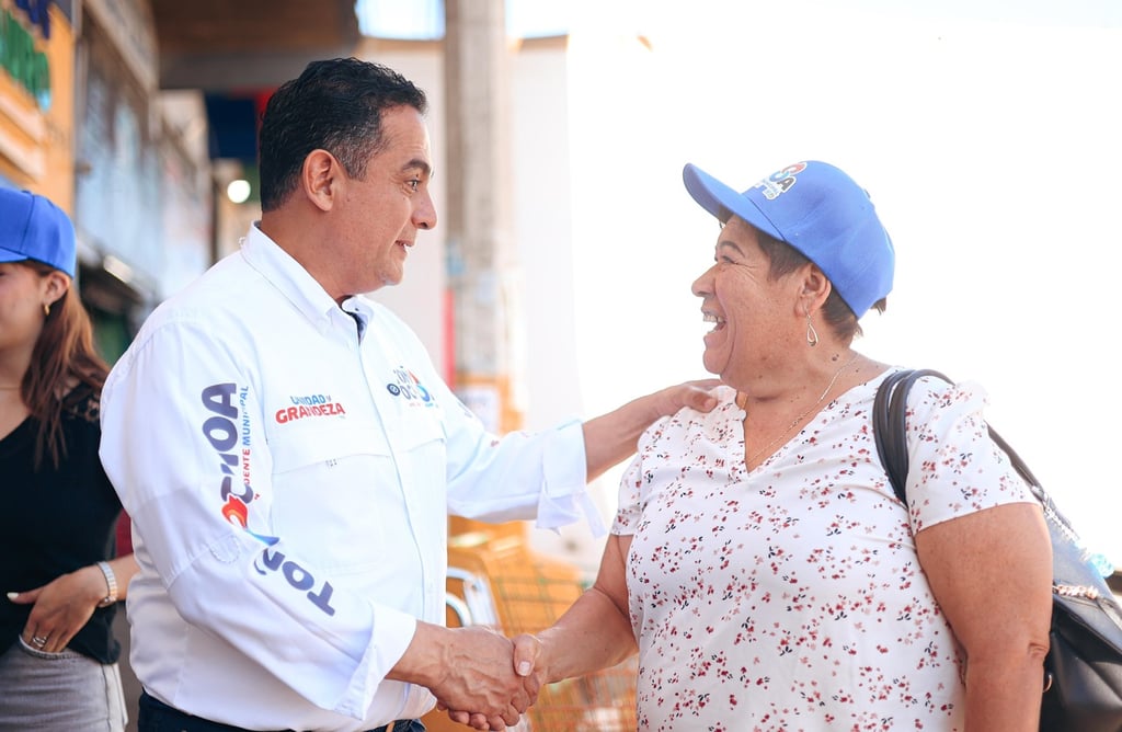 Mensaje. Toño Ochoa resaltó que su plan de gobierno está diseñado pensando en quienes son el principal motor de los hogares duranguenses.
