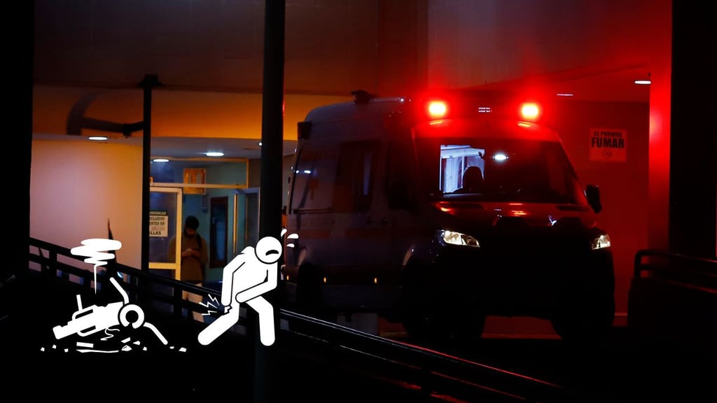 Motociclista chocó contra la moto de su compañero y resultó herido; fue ingresado al IMSS Durango