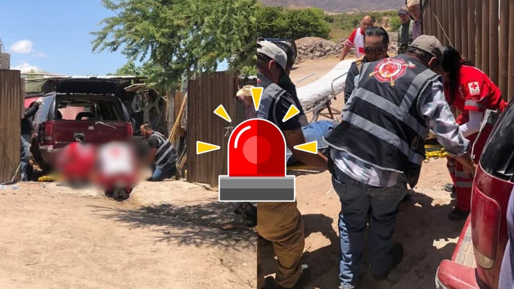 Hombre fue prensado por un vehículo mientras lo reparaba; lo atendieron en hospital de Canatlán