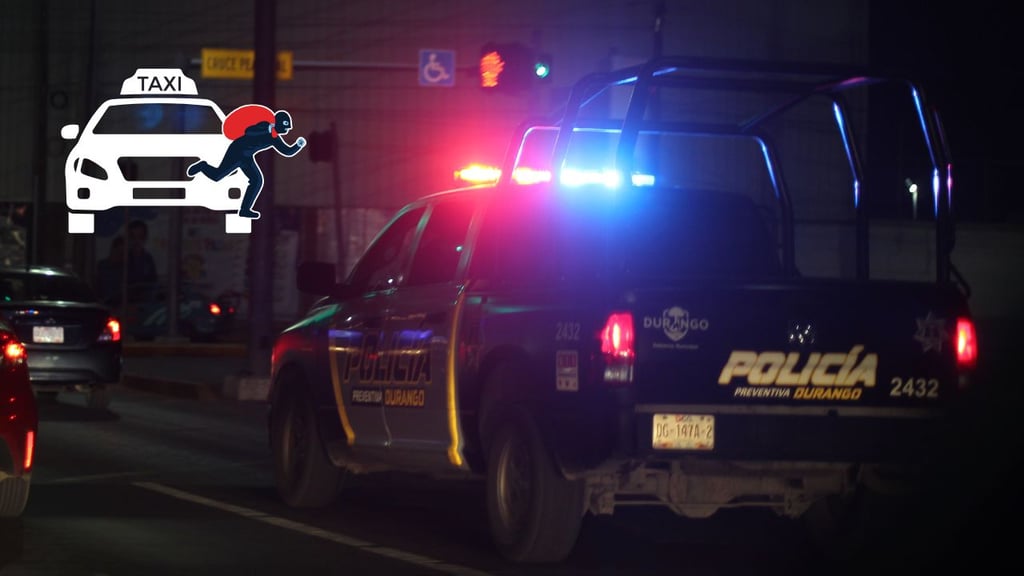 Pareja amenazó con arma blanca a taxista duranguense y luego lo despojó de su dinero
