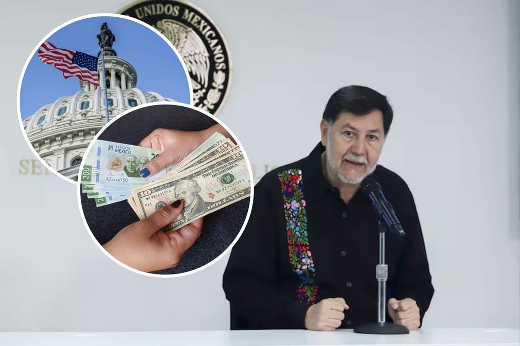 Noroña evalúa viajar a EU para discutir con Congresistas impuesto del 5% a remesas