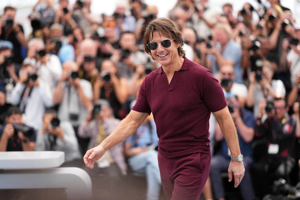 Participación. Tom Cruise regresó a la Croisette y provocó gritos en su paso por la alfombra roja.