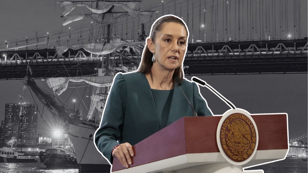 Sheinbaum califica como 'mezquindad' las críticas contra la Marina por accidente de Buque
