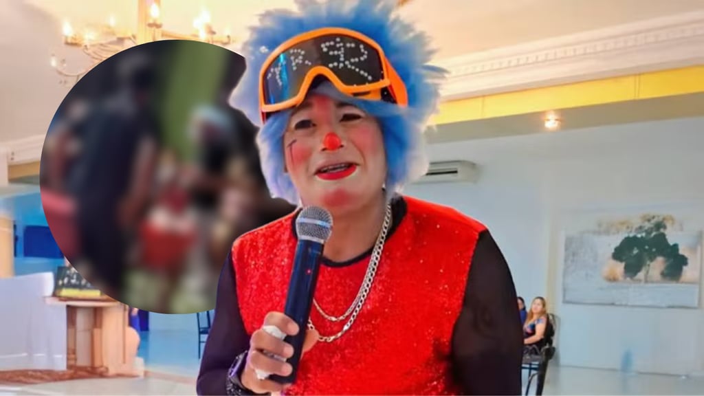 Momento exacto en que un payaso es amenazado con un arma por bailarle a una mujer | VIDEO