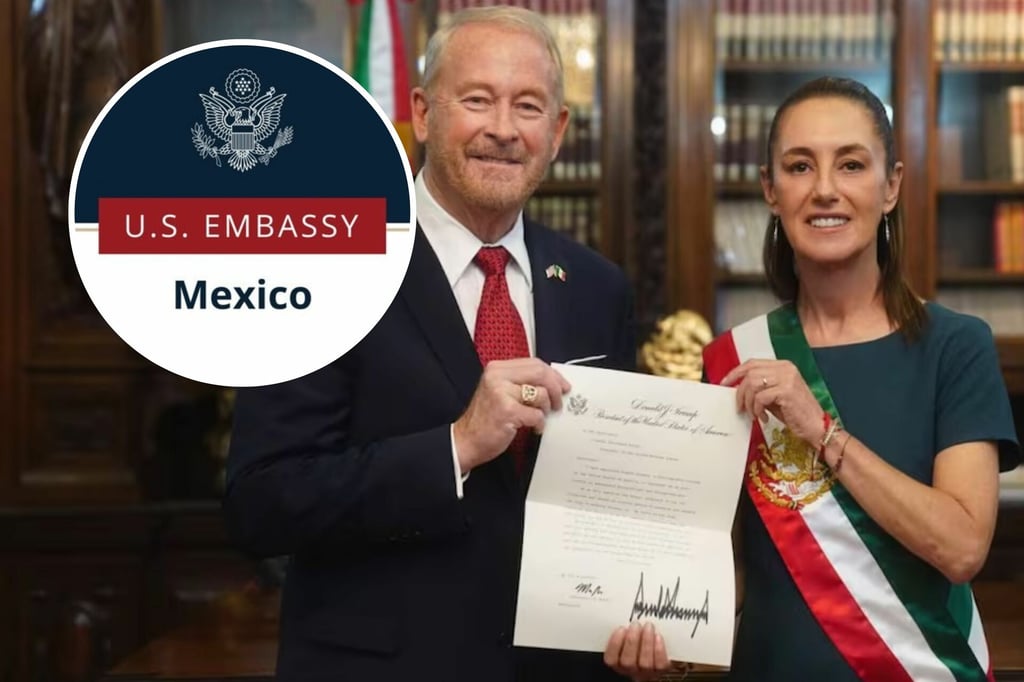 Sheinbaum recibe cartas credenciales de Ronald Johnson, nuevo embajador de EU en México