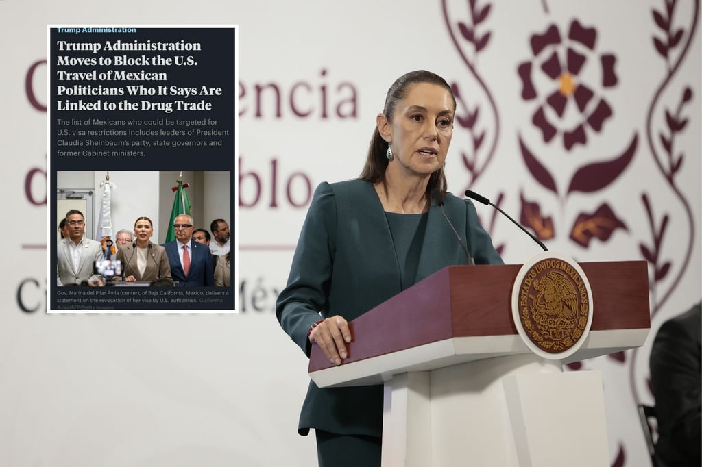 Sheinbaum descalifica supuesta lista de EU contra políticos mexicanos vinculados al narco