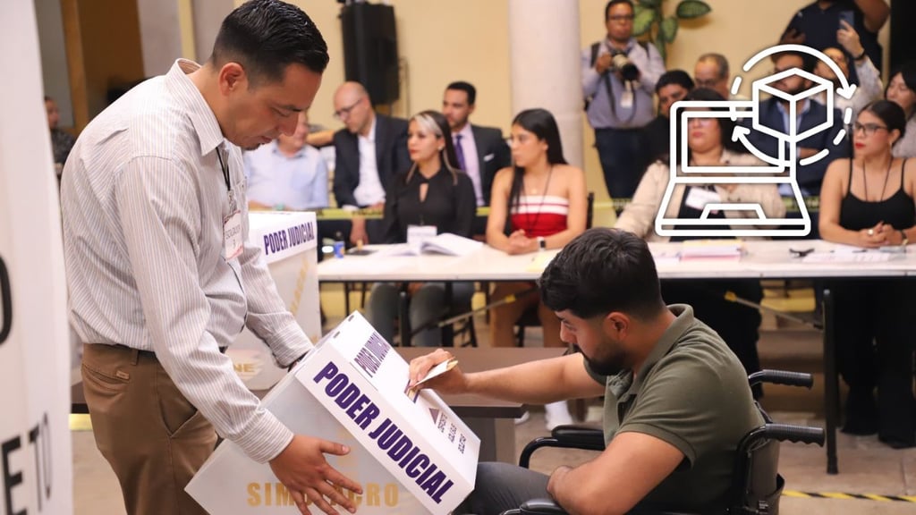 Realizan simulacro para garantizar condiciones para que personas con discapacidad emitan su voto
