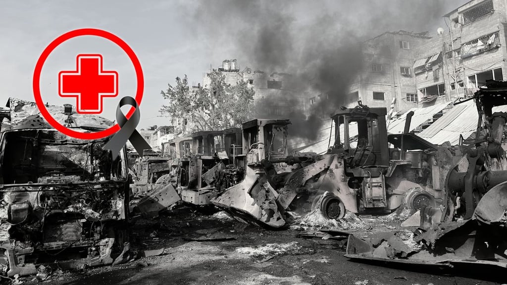 Durante ataque a Gaza, mueren dos trabajadores de Cruz Roja