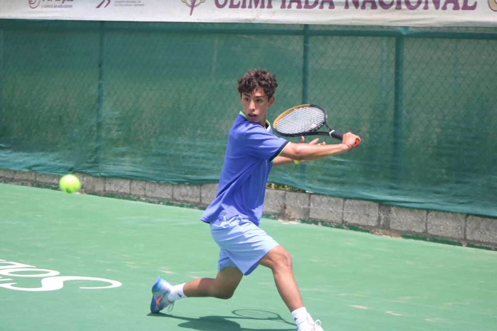 Durango asegura medalla en tenis con Máximo Venegas en Olimpiada Nacional