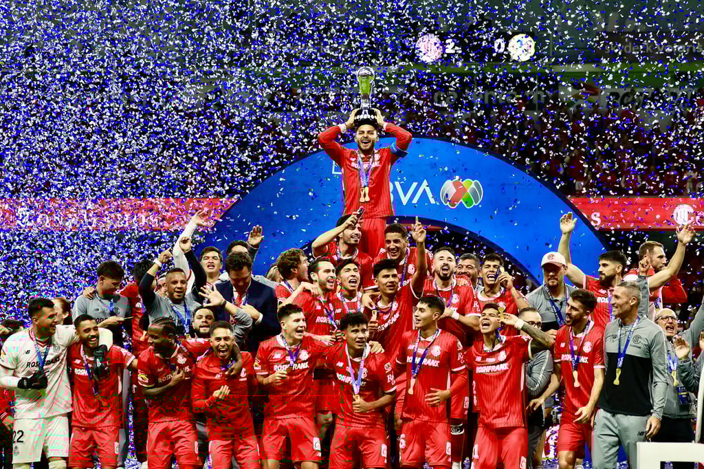 Campeón. El Toluca derrotó este domingo por 2-0 al América para conquistar el título del torneo Clausura 2025 del futbol mexicano, su undécima corona.