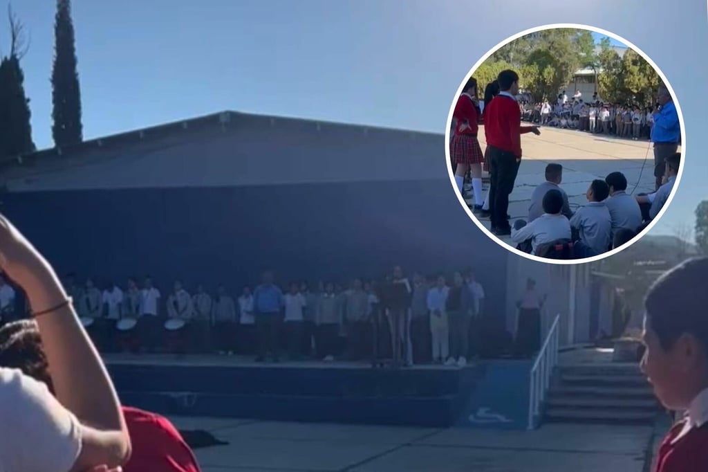 Acusan en honores a la bandera al director de secundaria en El Oro por presunto acoso y humillación